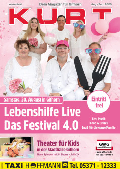 Lebenshilfe-Festival, Theater für Kids, Altstadtfest in Gifhorn, Sommerfest in Wittingen, Erntefest in Kästorf