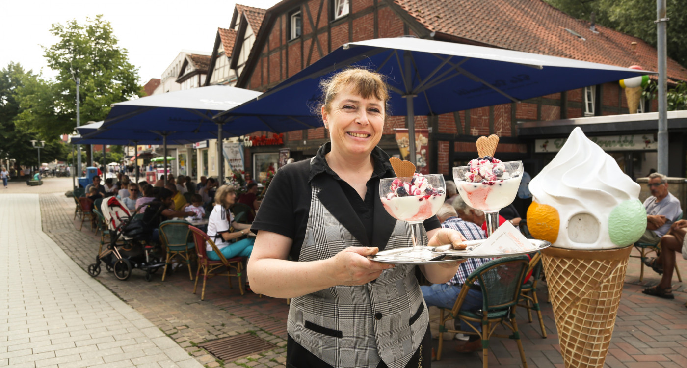 100 Eisbecher-Variationen und ein Ferrari: Bei Dolomiti gibt's immer wieder ein paar neue Kreationen zu entdecken