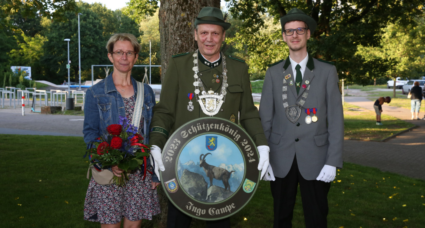 33 Jahre Hoffen auf den Steinbock: So sieht Schützenkönig Ingo Campes Scheibe aus