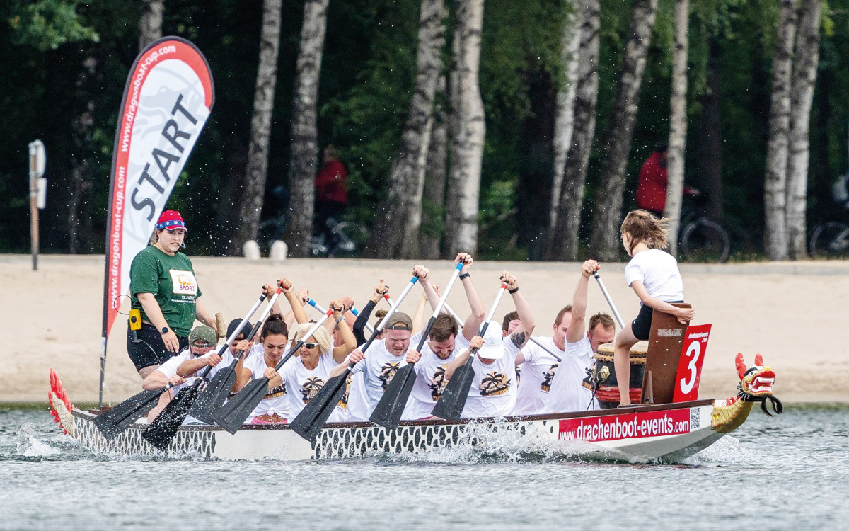 Alles startklar für Sport am Tankumsee: Sommerfest und Drachenbootregatta am 29. Juni