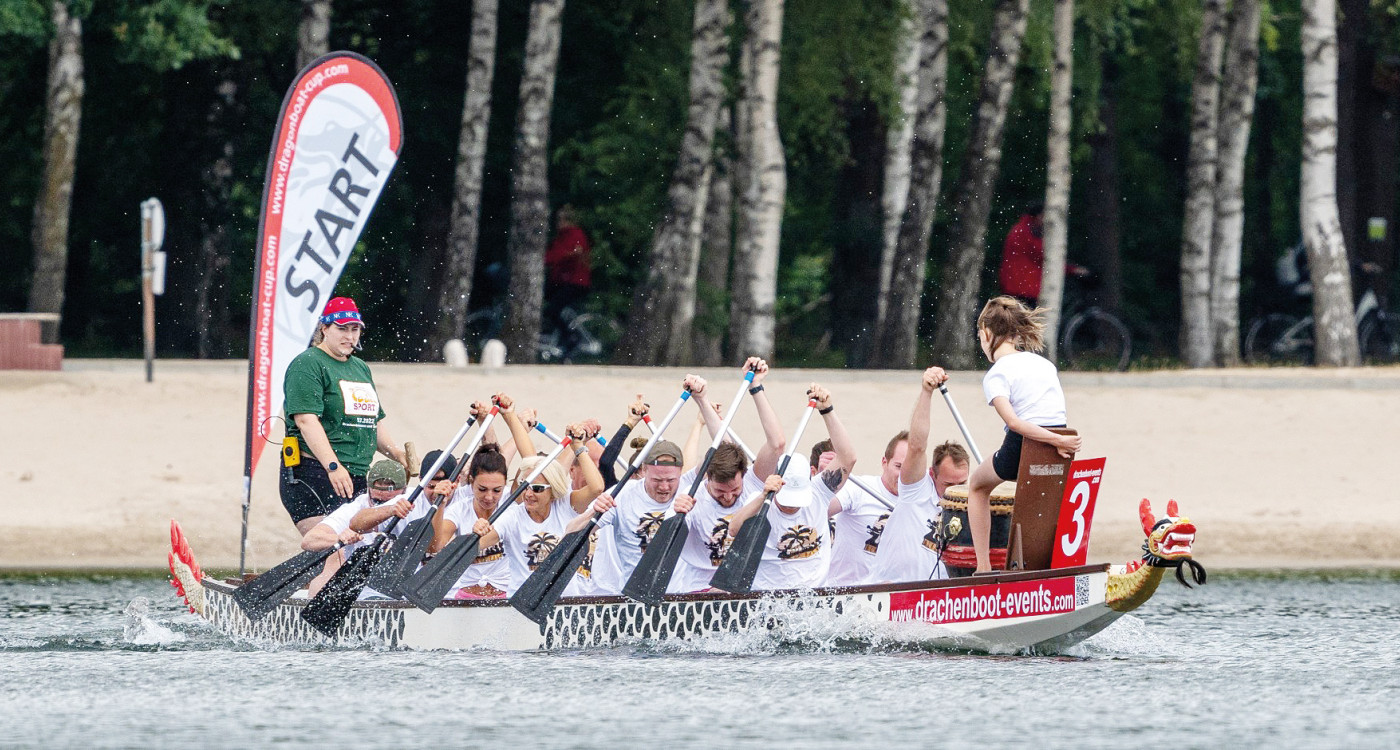 Alles startklar für Sport am Tankumsee: Sommerfest und Drachenbootregatta am 29. Juni