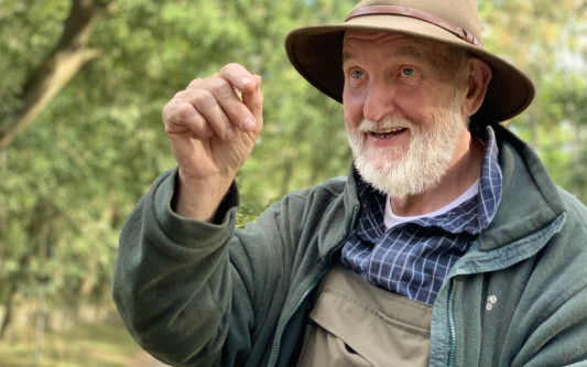 Auf dem vorweihnachtlichen Weg zum Stall - Schäfer Carlo Laser führt über 4 Stationen durch die Gifhorner Heide