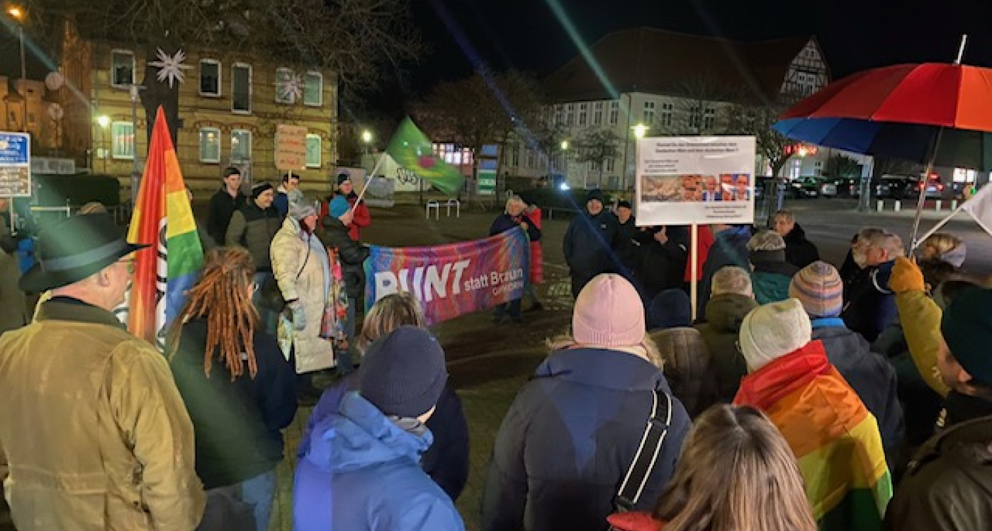 Aufruf der Bündnisse gegen Rechts: Stiller Protest auf dem Gifhorner Schillerplatz am kommenden Montag geplant