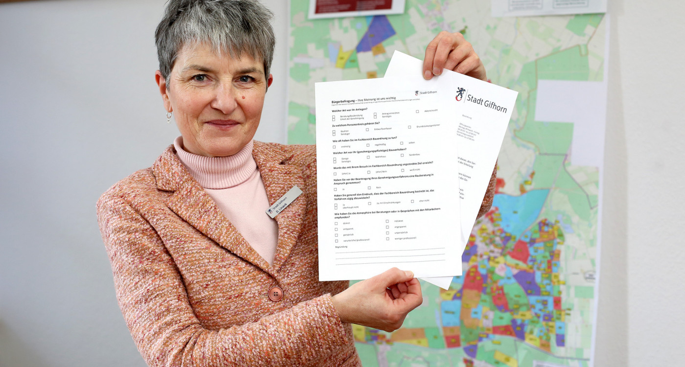 Bauantrag - Bauordnung der Stadt Gifhorn startet Umfrage zur Zufriedenheit der Antragsteller