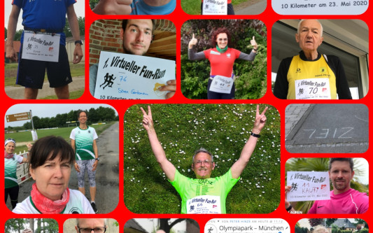 Benny und Peggy gewinnen den ersten virtuellen Fun Run des VfR Wilsche Neubokel