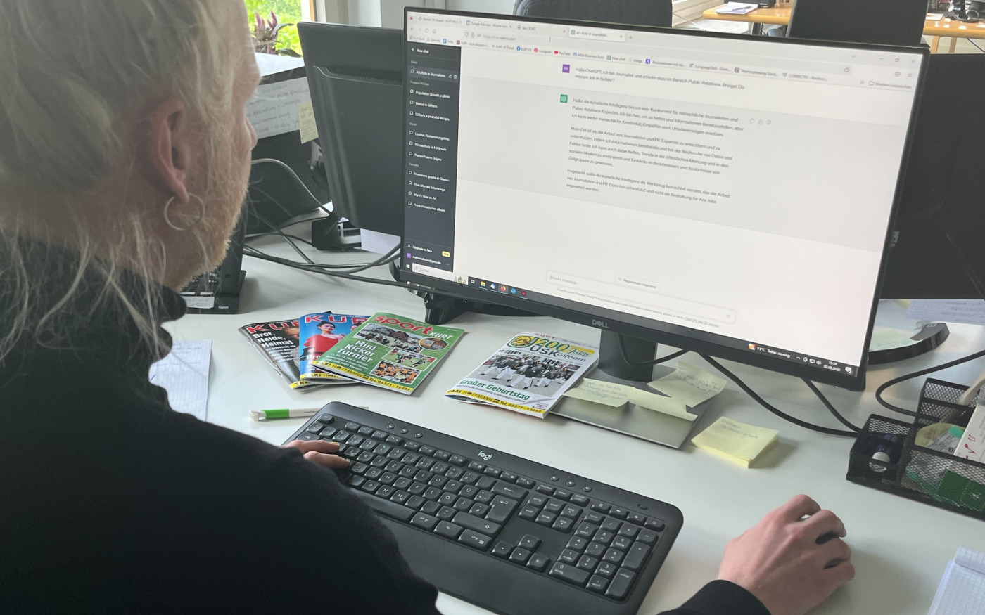 ChatGPT, bringst Du meinen Job in Gefahr? KURT-Kolumnist Malte Schönfeld schreibt über Angst und Job