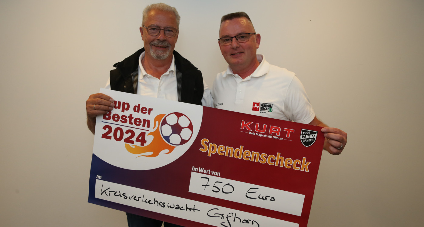 Cup-der-Besten-Spende in Höhe von 750 Euro: Kreisverkehrswacht macht Kinder für die Straße fit