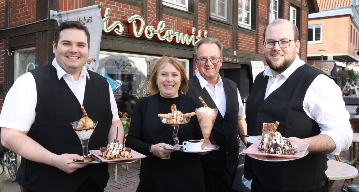 Darauf haben viele Gifhorner gewartet: Familie Giacomel eröffnet die Eis-Saison