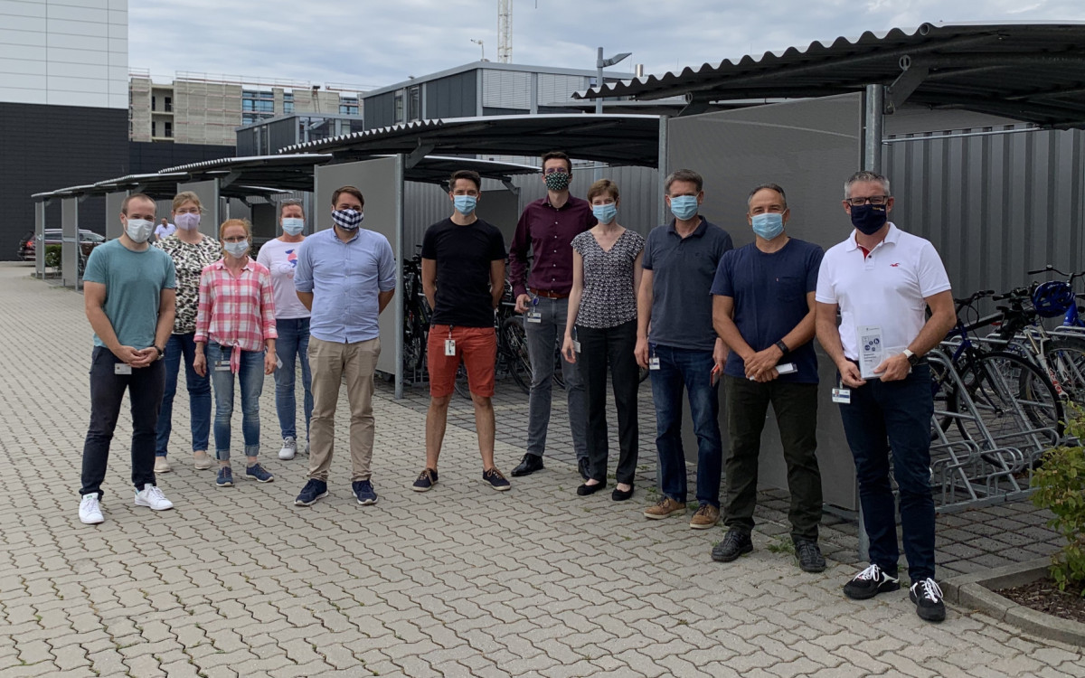 Das IAV-Team tritt kräftig in die Pedale zur Stadtradeln-Aktion