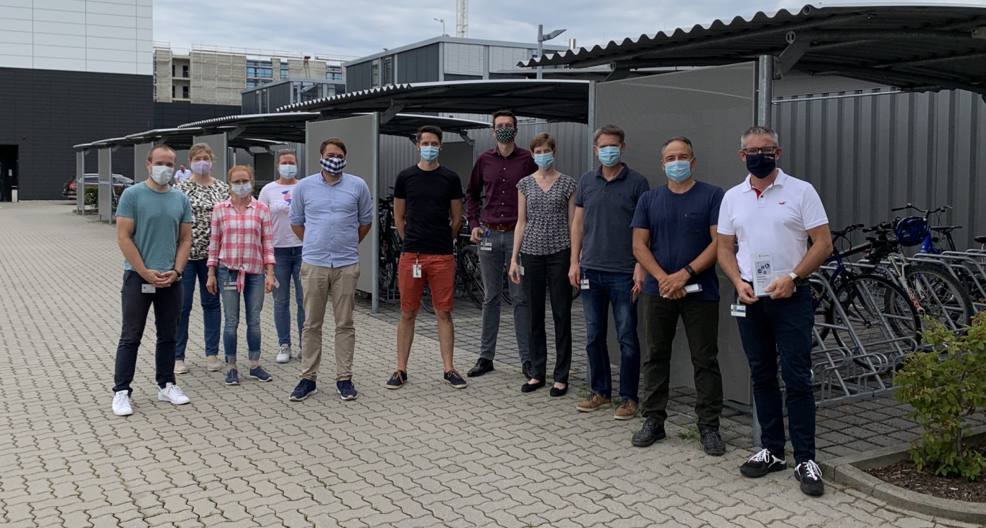 Das IAV-Team tritt kräftig in die Pedale zur Stadtradeln-Aktion