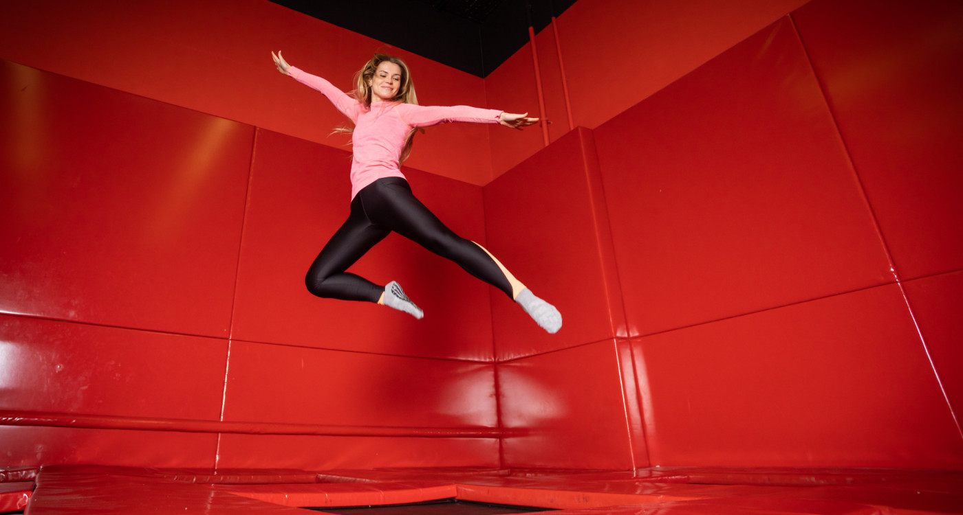 Das ist ja fast wie Fliegen - Die Trampolinturner des MTV springen locker sechs bis acht Meter in die Höhe