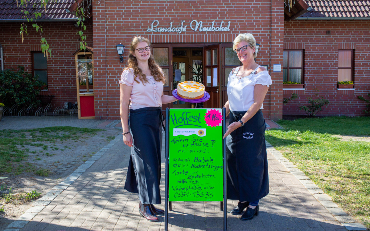 Das Landcafe Neubokel versorgt die Gifhorner mit Hochzeitssuppe und Maibowle