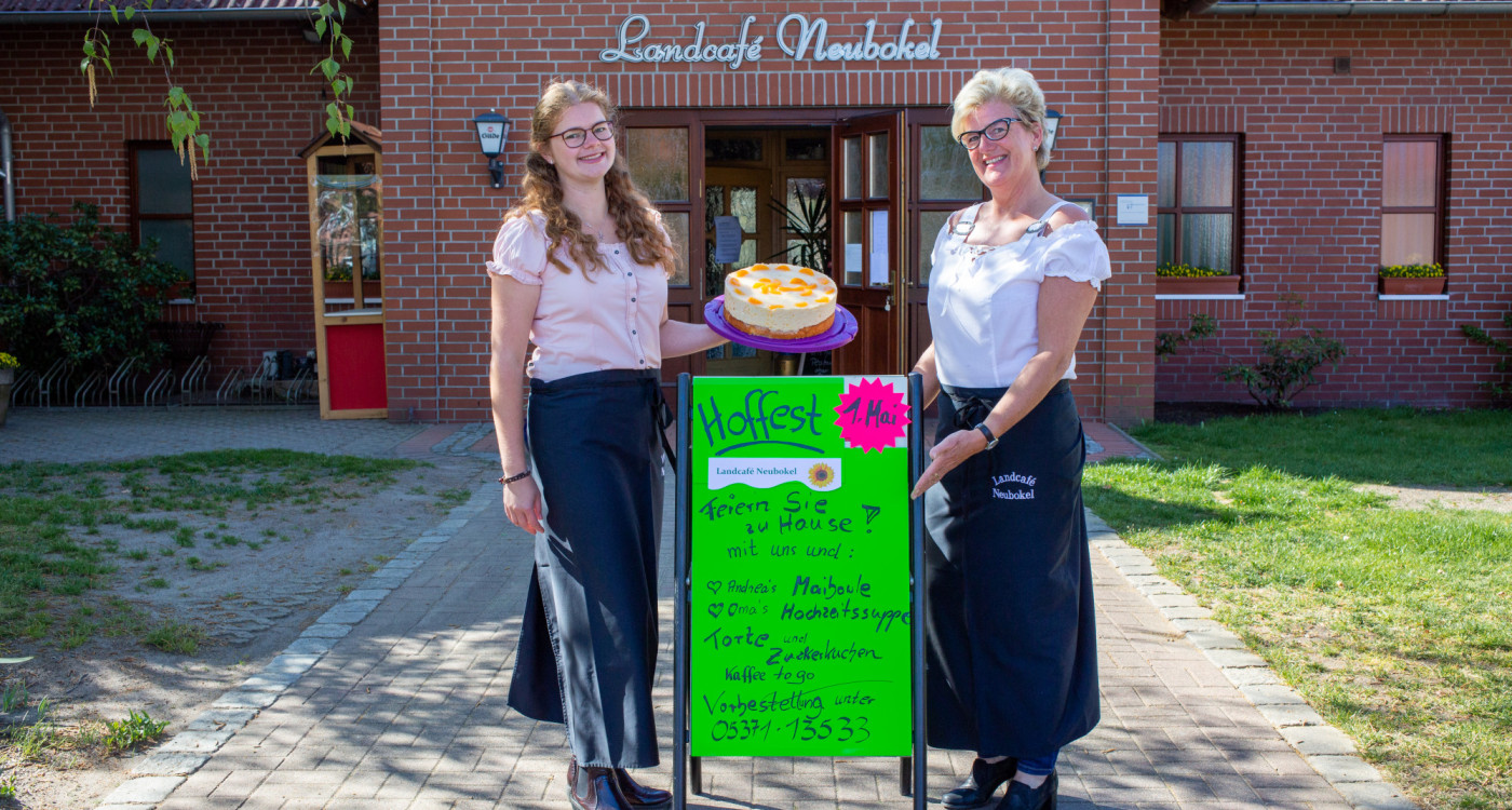 Das Landcafe Neubokel versorgt die Gifhorner mit Hochzeitssuppe und Maibowle
