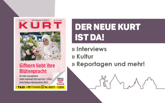 Den schönsten Balkon Gifhorns pflegt Shirin Mahmud – der neue KURT ist da!