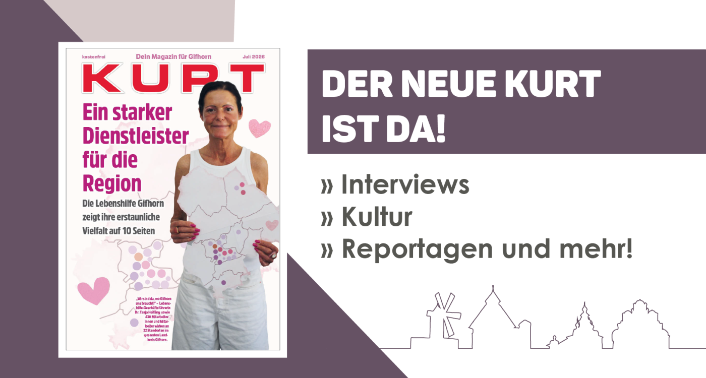 Der Hitze zum Trotz sorgen wir für gute Laune – Schnapp Dir jetzt den neuen KURT für den Juli