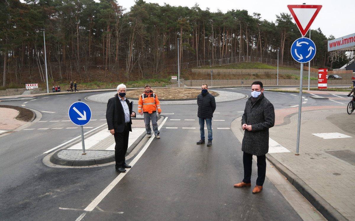 Deutlich schneller als gedacht - Gifhorns neuer Katzenberg-Kreisel ist fertig