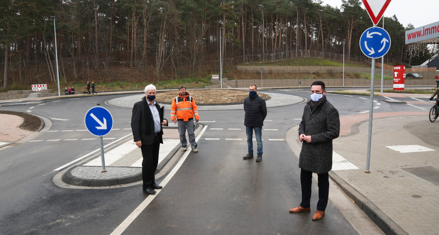 Deutlich schneller als gedacht - Gifhorns neuer Katzenberg-Kreisel ist fertig