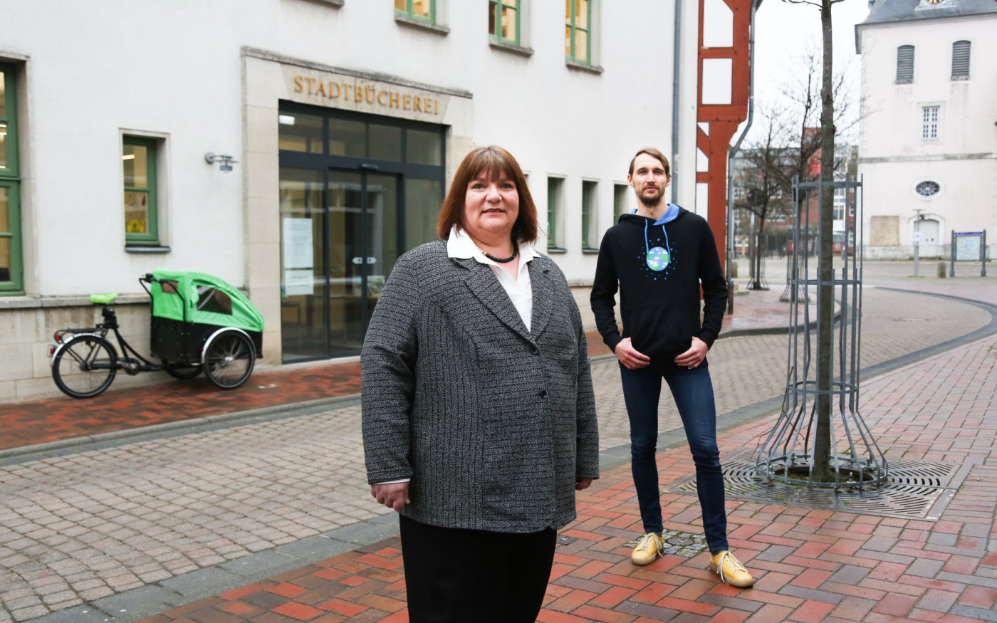 Die Bücherei als Mittelpunkt der Stadt Gifhorn - Der Plan der Grünen sieht vor, die Innenstadt zu beleben und kulturell aufzuwerten