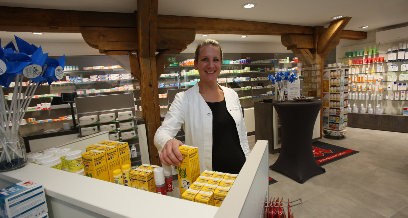 Die Mühlen-Apotheke öffnet ihre Flügeltüren: Im alten Fachwerk der Cardenap-Mühle hat sich Elena Regner einen Traum erfüllt