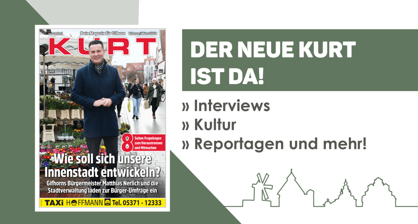 Die Zukunft der Gifhorner Innenstadt, großes Interview mit Historiker Dr. Steffen Meyer, ein Statement für die Demokratie – Das ist der neue KURT