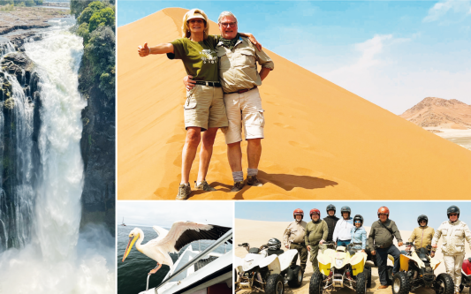 Diese Gifhorner träumen immer noch von Namibia - Elefanten, Reifenpannen und königliche Hotels im Süden Afrikas