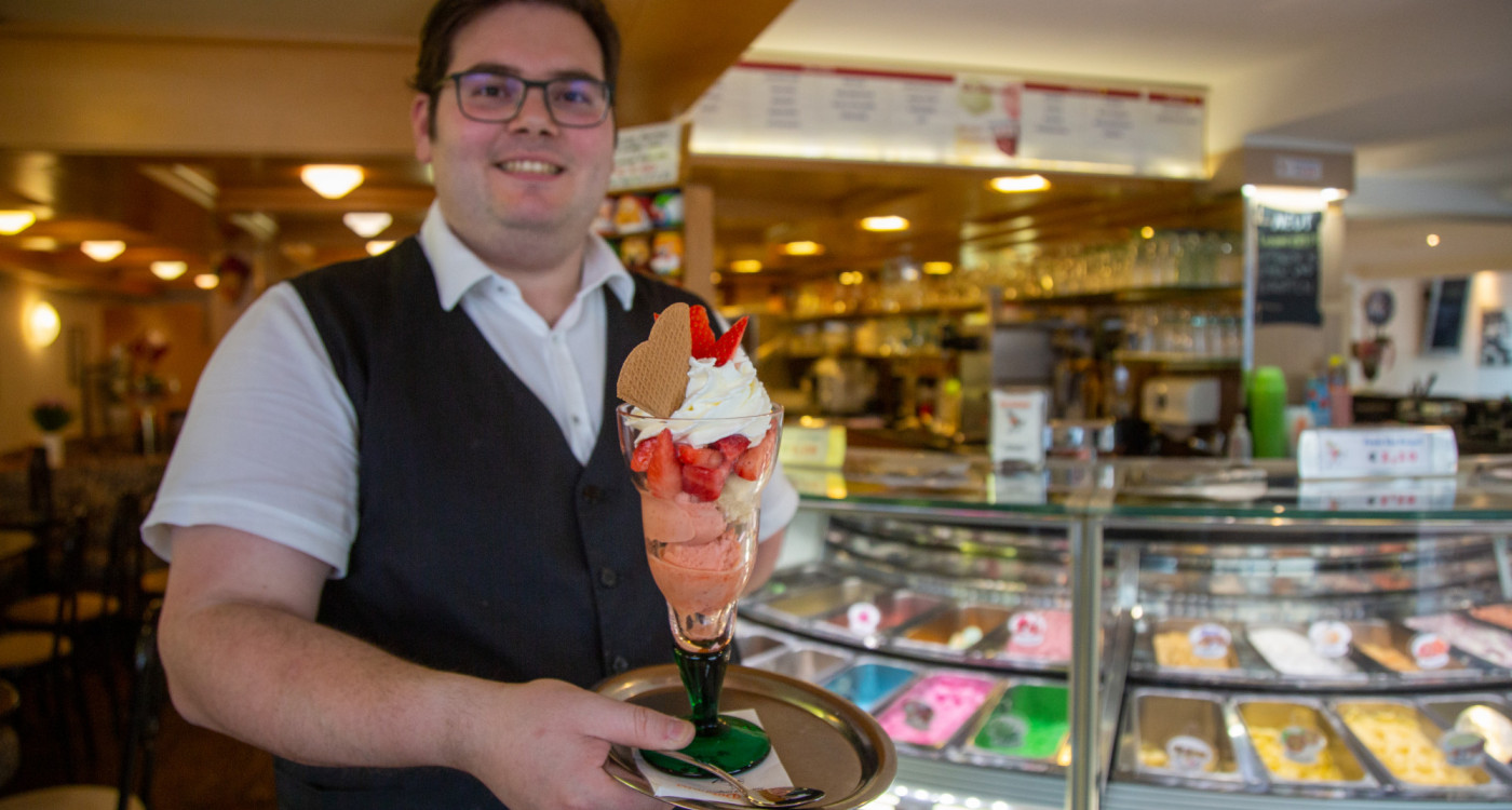 Dolomiti - Die Eisdiele ist mit Opas Rezept seit 1959 erfolgreich in der Gifhorner Fußgängerzone