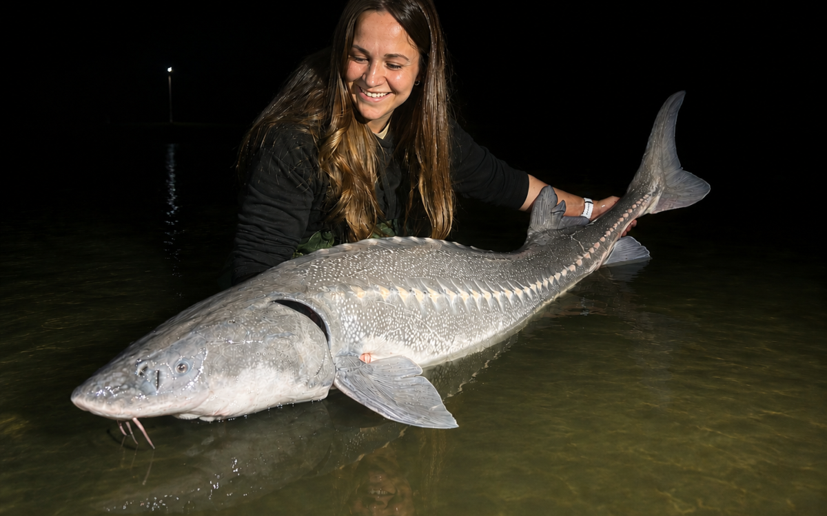 Drei Fragen an Fishing-Queen Laura Pfeufer (36) aus Gifhorn: Beim Angeln reizt mich das Abenteuergefühl