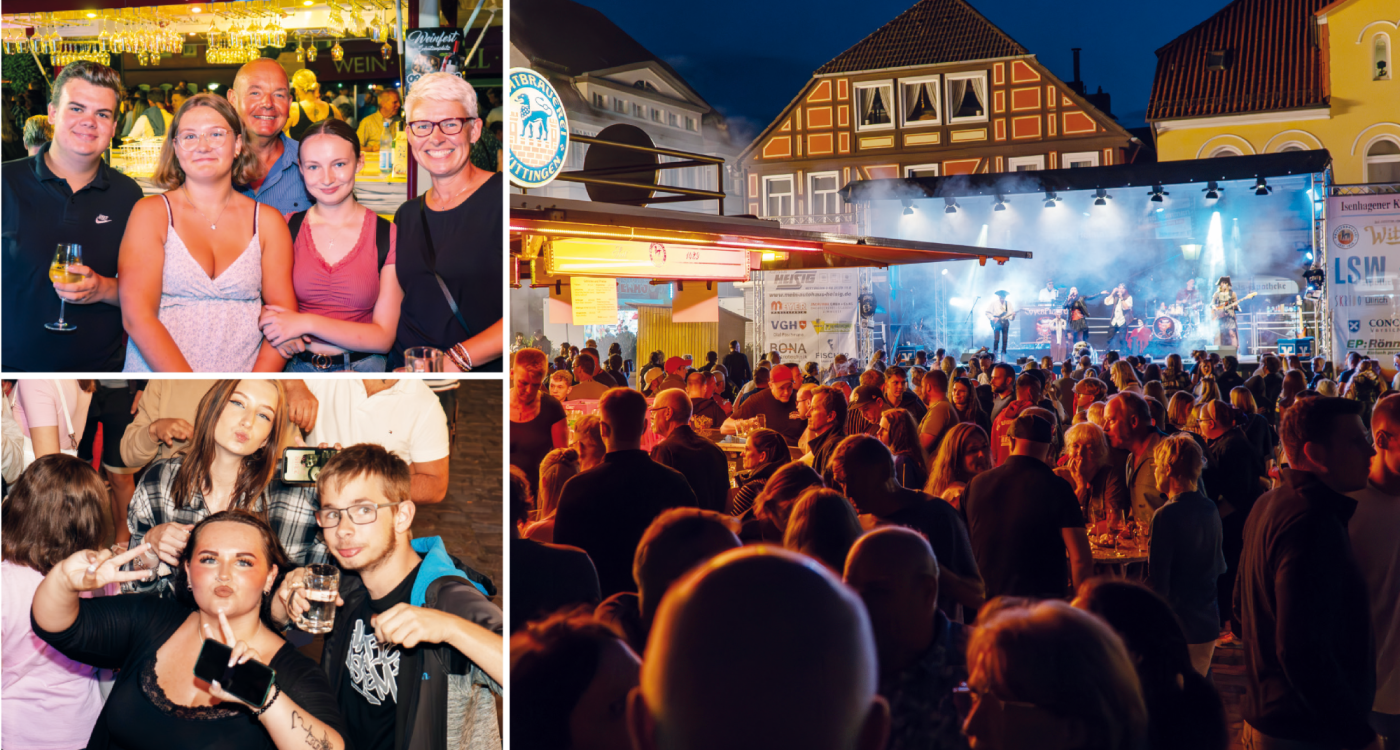 Drei Tage Party pur auf dem Wittinger Markt: Vom 5. bis zum 7. September gibt‘s Live-Musik, Schlemmereien und mehr