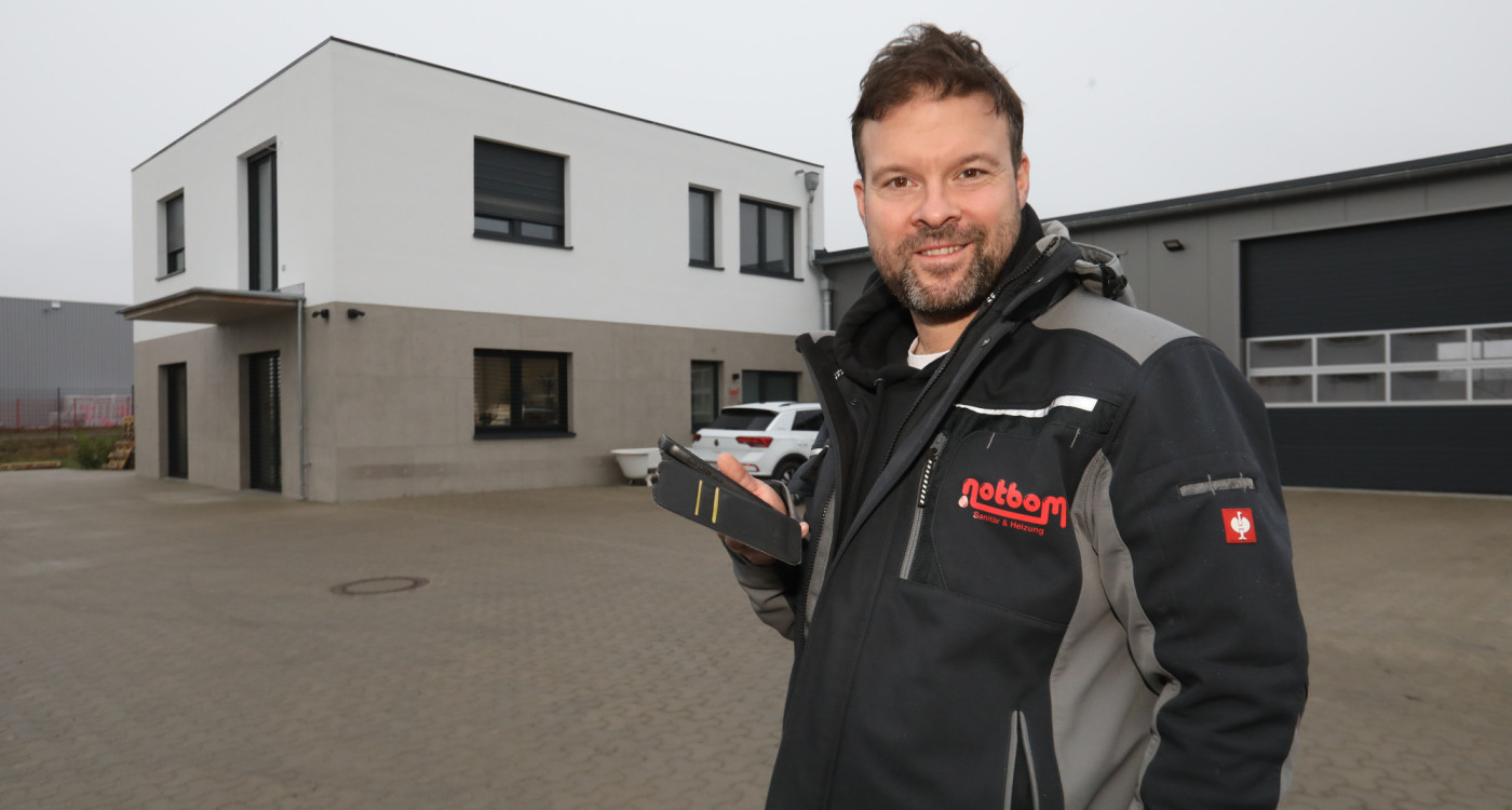Ein neues Zuhause für Notbom in Gamsen: Sebastian Notbom und sein Team freuen sich über den Neubau im Westerfeld