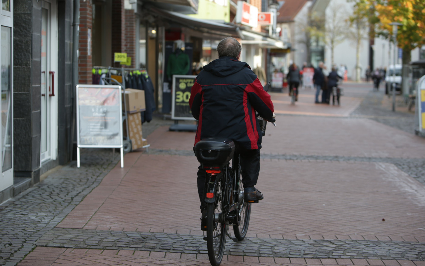 Fahrrad frei in Gifhorns Fußgängerzone: Sechsmonatiges Pilotprojekt soll zeigen, ob's klappt - Am 1. Juni geht's los