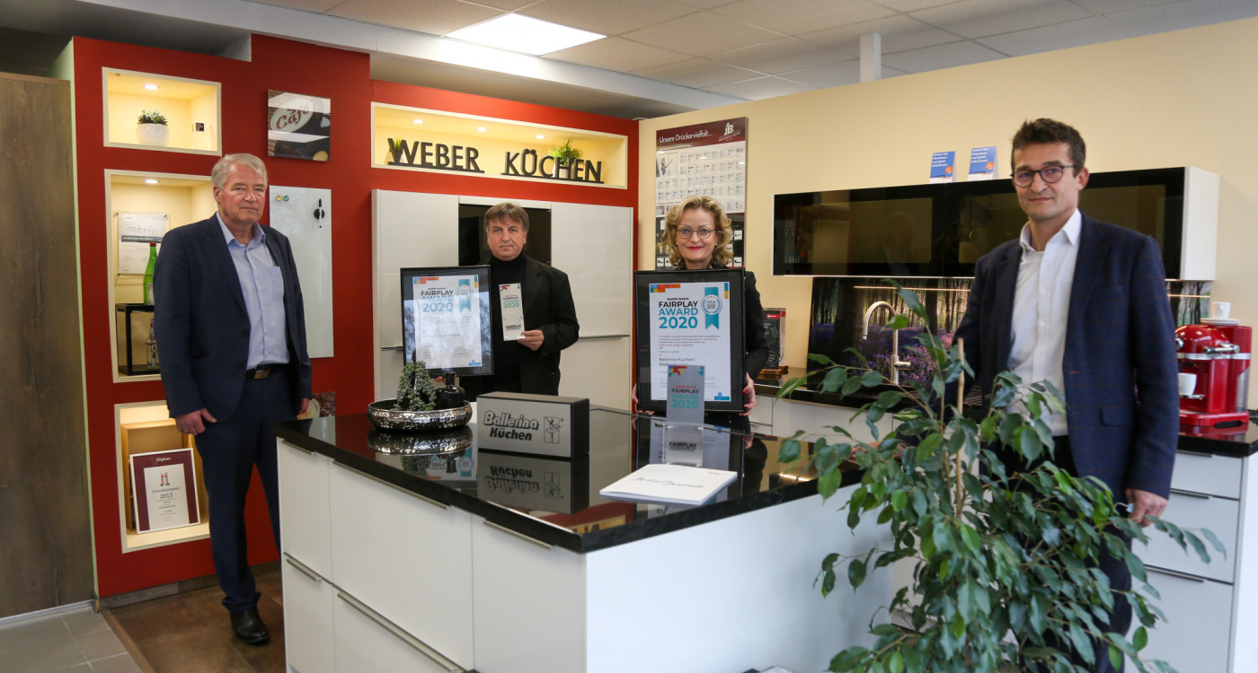 Fairplay-Preis für Weber Küchen in Gifhorn - Küchenverkäufer gibt Wissen über Online-Planung an Branchenkollegen weiter