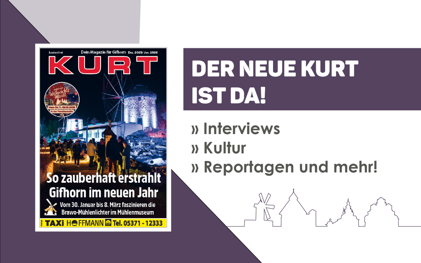 Frohe Weihnachten! KURT wünscht mit seiner neuen Ausgabe allen ein wunderschönes Fest