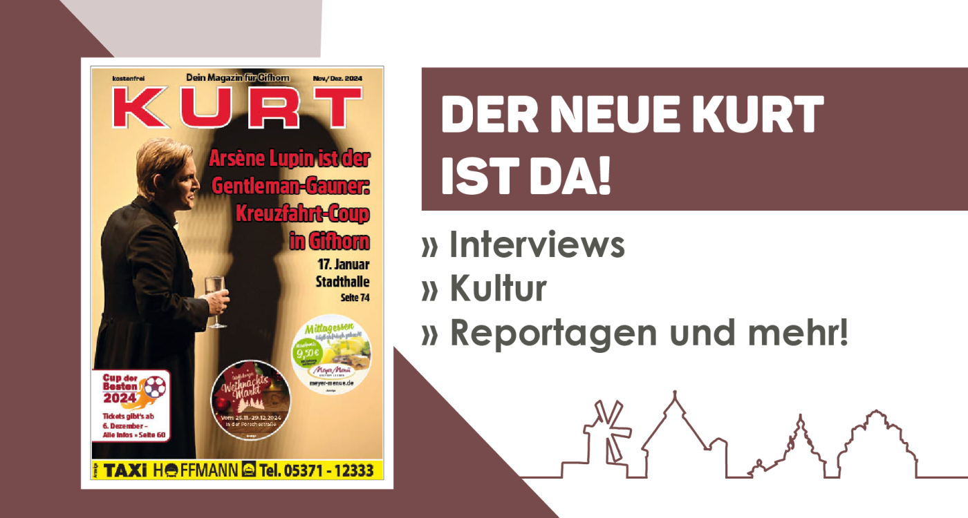 Für Dich. Für Deine Lieben. Für Gifhorn. KURT startet neue Weihnachtsgeschenke-Website – alle Infos in der neuen Ausgabe