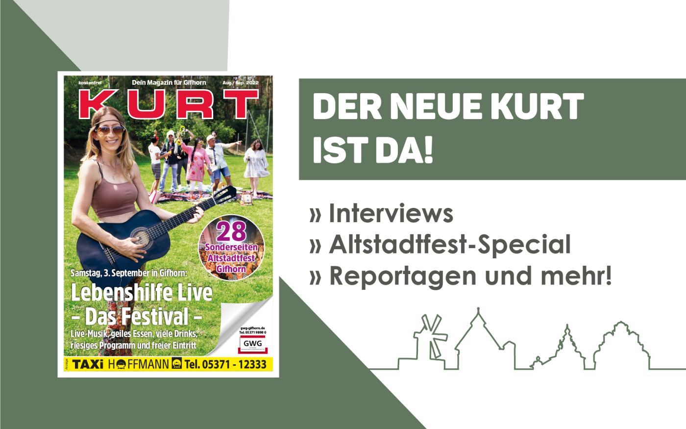Gifhorn, bist Du bereit? Endlich wieder Altstadtfest - und dann ist auch noch der neue KURT da!