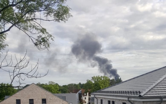 Großalarm bei Gmyrek - Rauchwolke ist kilometerweit über ganz Gifhorn zu sehen