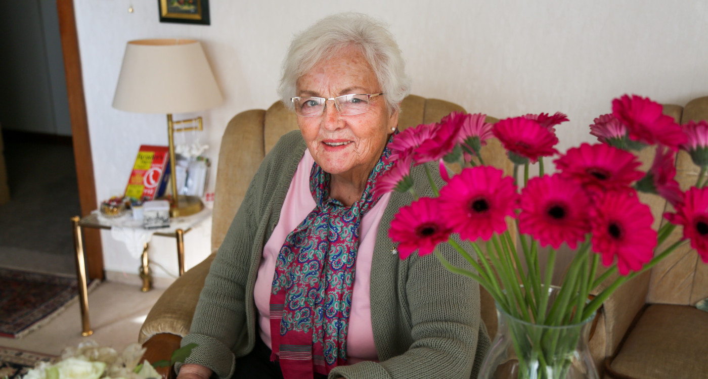 Ilse Holtz hat Gifhorns schönsten Balkon! Die 83-jährige Rentnerin und ihre Geranienkästen überzeugten die KURT-Leser