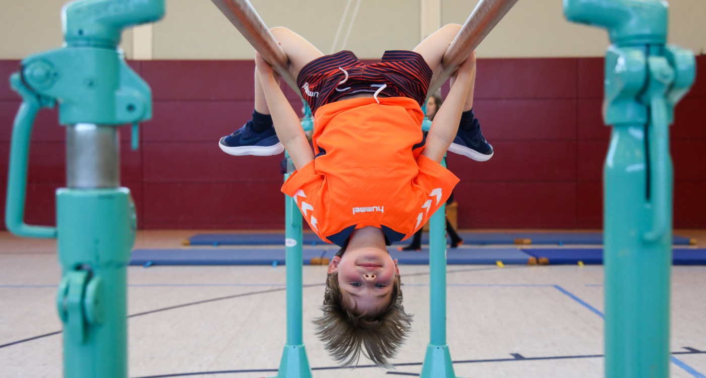 In dieser Abteilung haben die Kleinsten das Sagen - Beim MTV-Kinderturnen geht es ums Abbauen von Ängsten und positive Erfahrungen in der Sporthalle