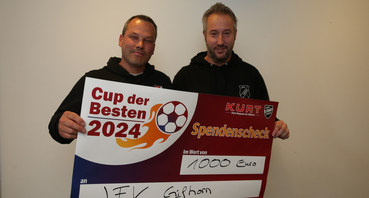 Jugendarbeit ist das A und O: Der JFV Gifhorn feiert seine Cup-der-Besten-Spende in Höhe von 1000 Euro