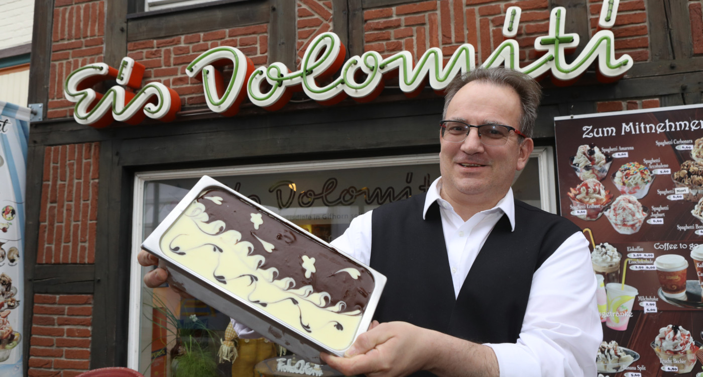 Keks für die Kleinen, Proteine für die Großen - Das Gifhorner Eiscafé Dolomiti freut sich auf Sonnenschein und die neue Saison