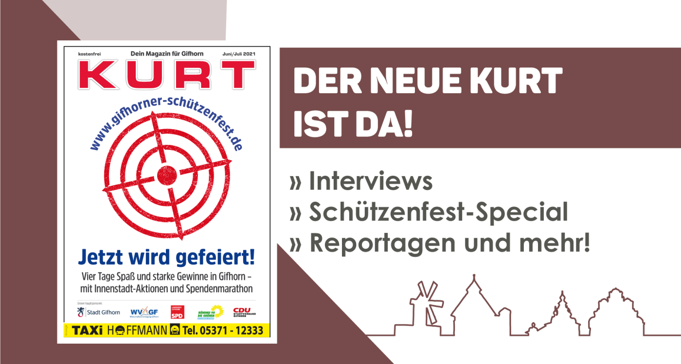 KURT feiert Gifhorn, denn in und um Gifhorn gibt's jetzt gerade unglaublich viel zu entdecken – Alles im neuen KURT!