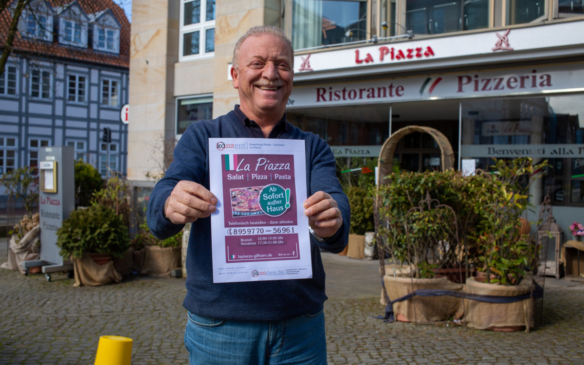 La Piazza richtet einen neuen Abhol-Service für Mittagstisch und Abendessen ein