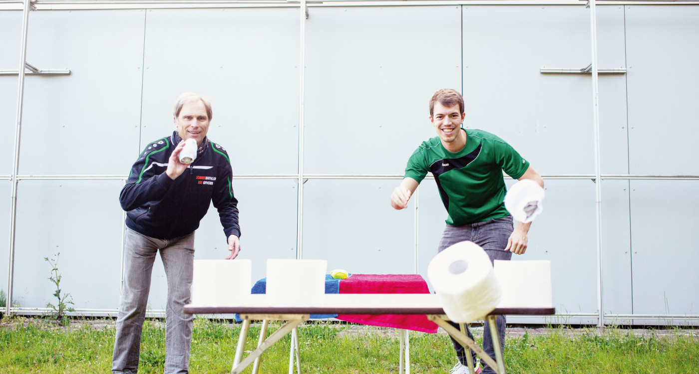 Mit Sockenschuss aufs Siegertreppchen - USK-Sommerbiathleten ersinnen den 1. virtuellen Gifhorn-Cup als witzige Alternative