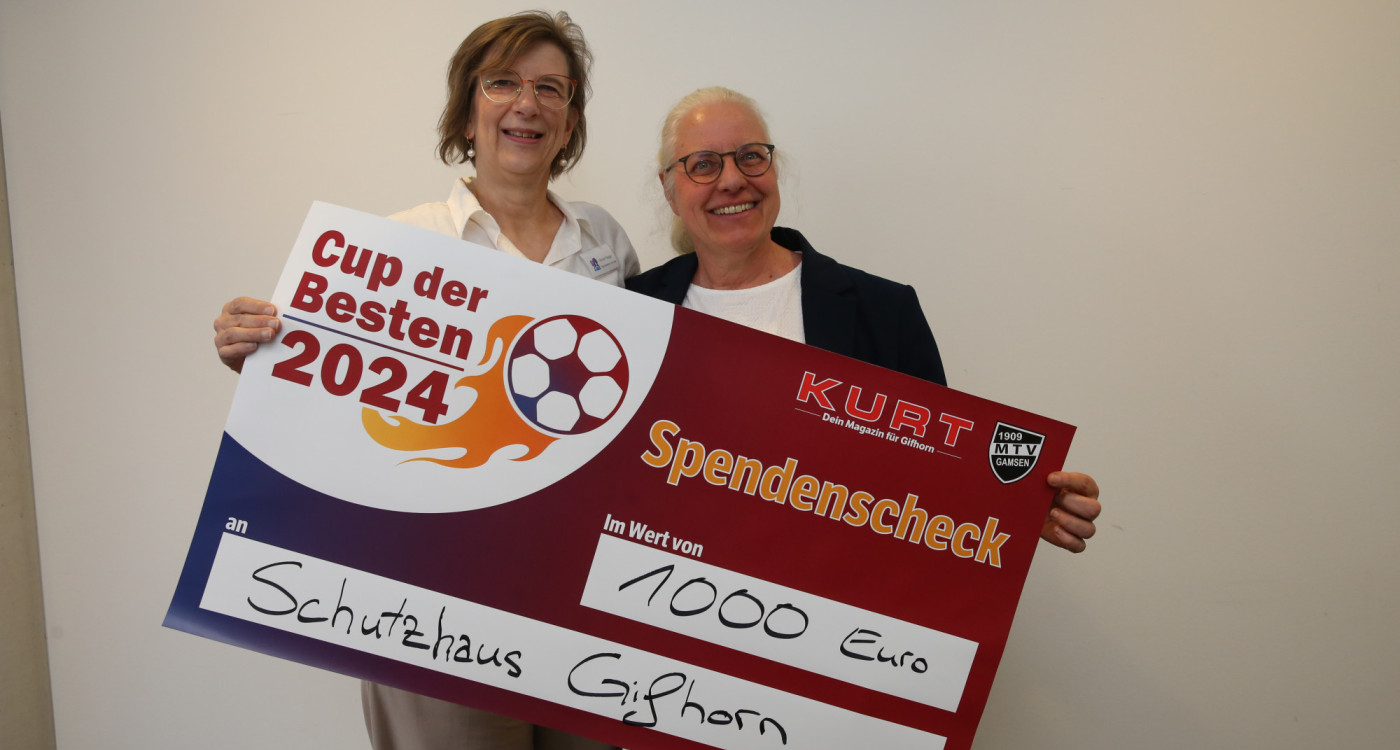 Nach Cup der Besten: Schutzhaus nimmt Spende in Höhe von 1000 Euro entgegen