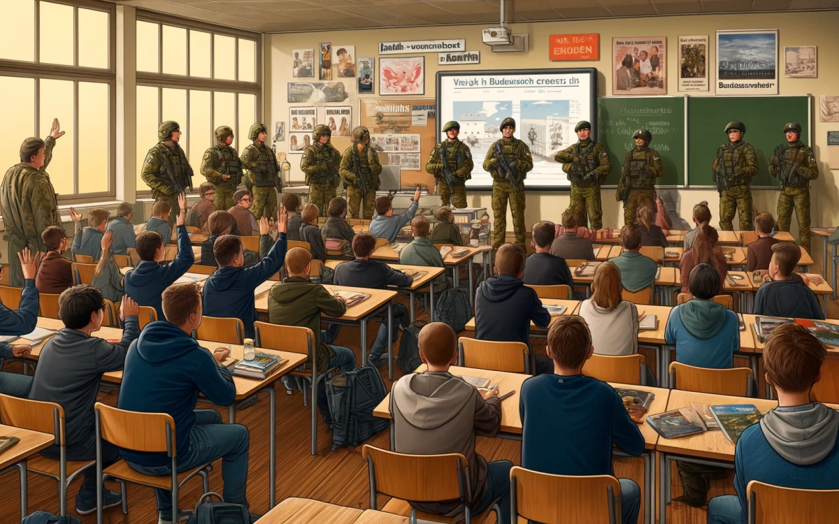 Nicht mal erwachsen, aber bereit für den Krieg: Malte Schönfeld fragt in seiner Kolumne, ob die Bundeswehr an Schulen betteln sollte