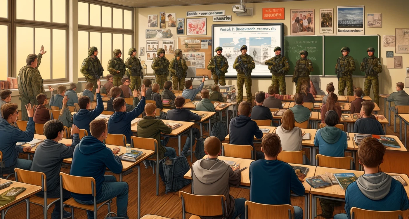 Nicht mal erwachsen, aber bereit für den Krieg: Malte Schönfeld fragt in seiner Kolumne, ob die Bundeswehr an Schulen betteln sollte