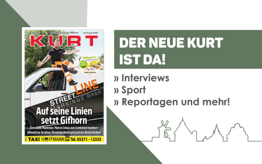 Nix los wegen Sommerferien? Im neuen KURT erfährst Du alles über Konzerte, Veranstaltungen und Sport-Events im Landkreis Gifhorn