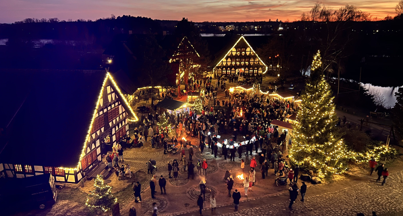 Noch an zwei Wochenenden: Mühlenweihnacht und Brawo-Mühlenlichter locken ins Mühlenmuseum Gifhorn