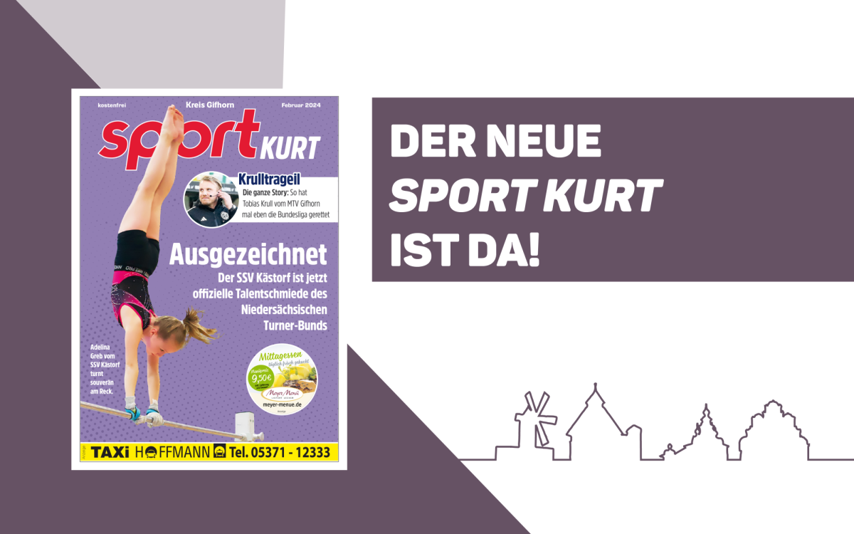 Ob ausgezeichnete Turnerinnen, Fußball-Promis aus Gifhorn oder Vereinsliebe beim SC Weyhausen – Das alles gibt's im neuen Sport KURT