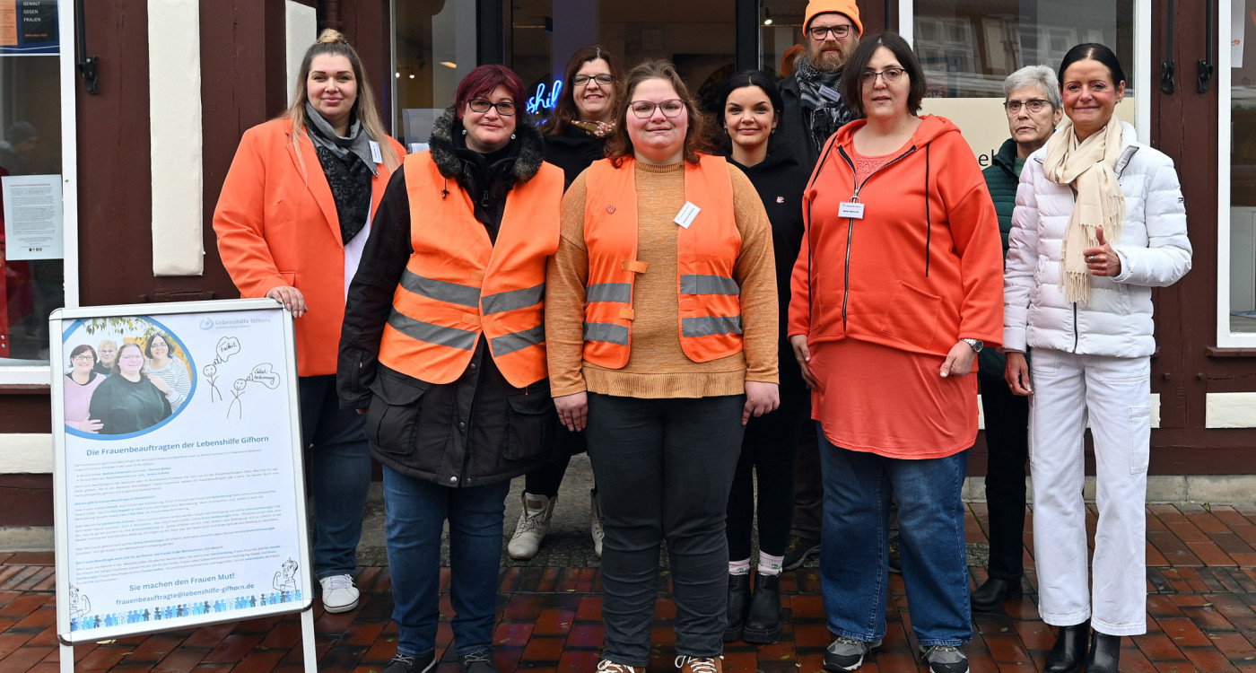 Orange Days: Lebenshilfe Gifhorn setzt starkes Zeichen gegen Gewalt an Frauen