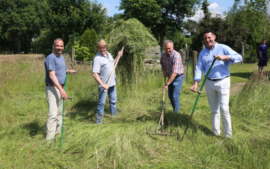 Pflicht erfüllt: Hier mäht Gifhorns Wiesenkönig Stefan Mikl